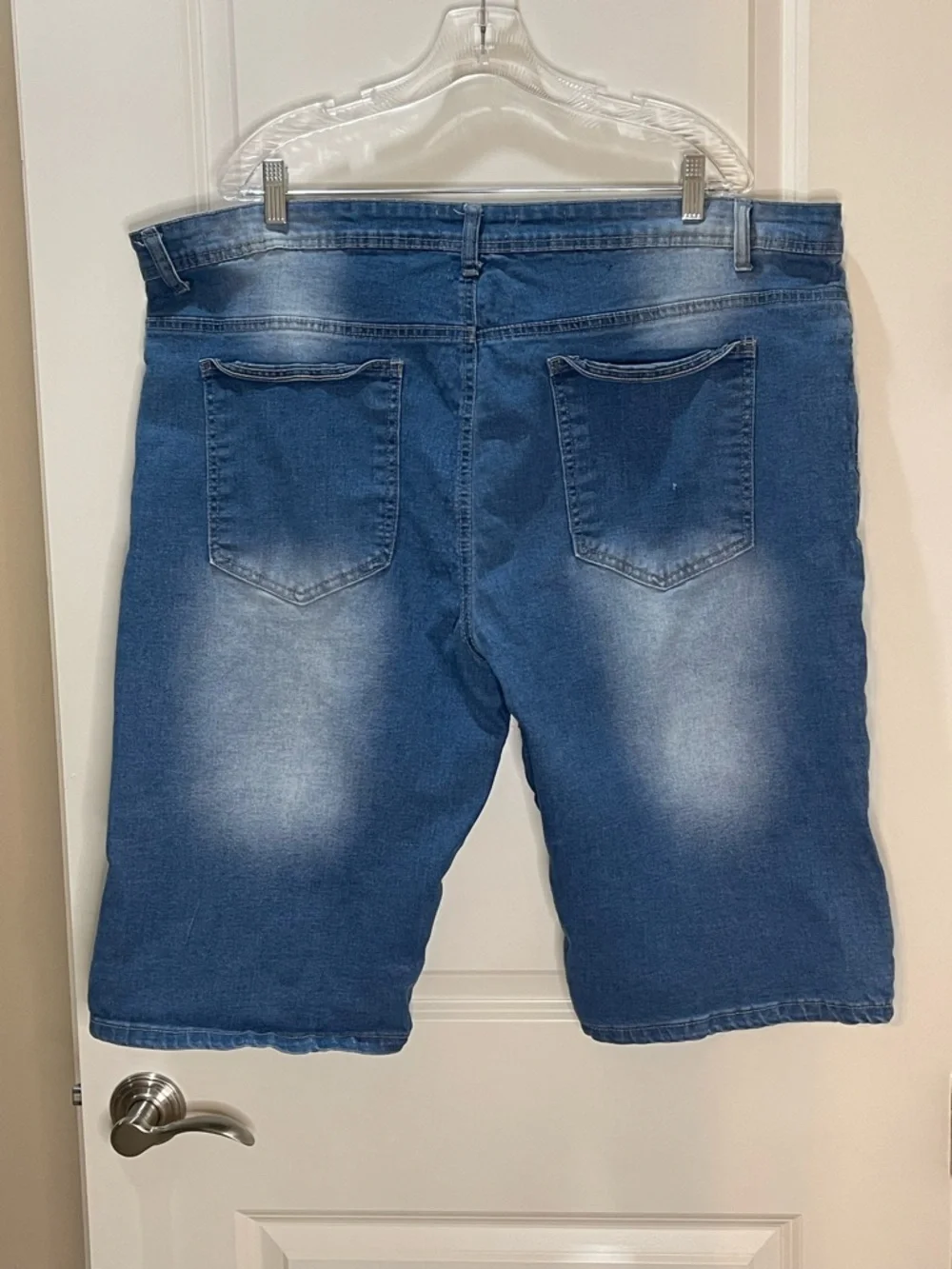 GS-115 Men’s Y2K Wide Leg Jean Shorts With Stretch Skate Streetwear Size 42